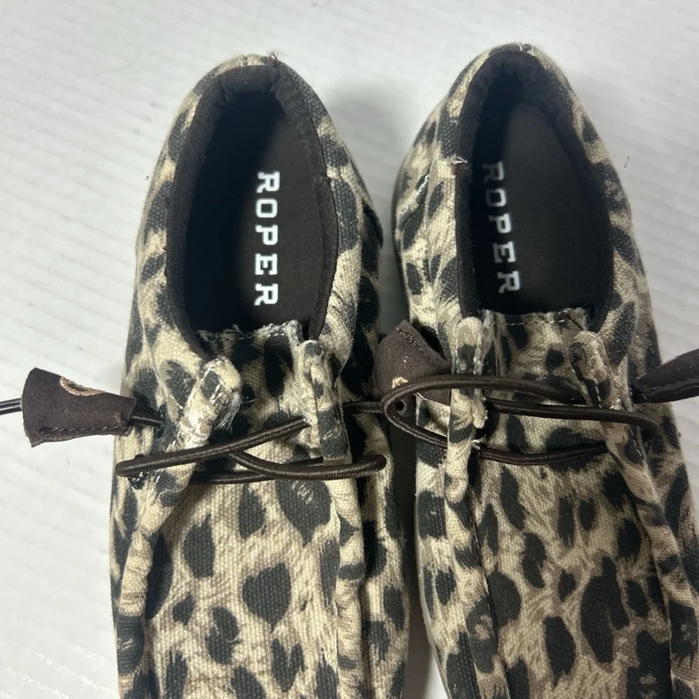 Roper Girls leopard print casual western shoe Excellent condition